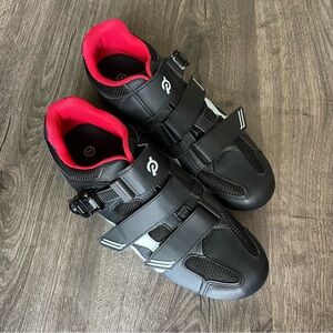 Peloton Black and Red Cycle Shoes